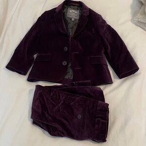 Appaman Kids Velvet Blazer and Pants Suit